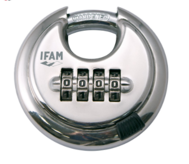 Discus clearance combination padlock