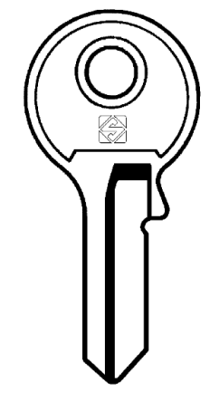 Silca AB16R Key blank