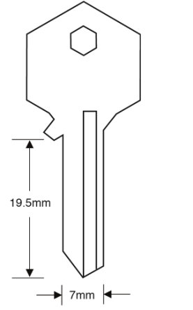 Asec AS1134 Padlock Key Blank

To suit Asec 30mm - 35mm Padlocks

Genuine Asec Steel Key