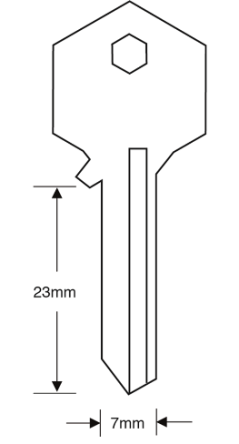 Asec AS1135 Padlock Key Blank

To suit Asec 40mm - 50mm Padlock 

Genuine Asec Steel Key