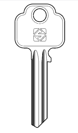 Silca CHU6 Key blank