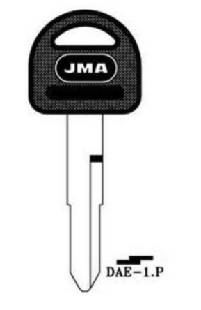 JMA DAE-1.P Plastic Vehicle Key Blank

to suit Daewoo and other vehicle locks