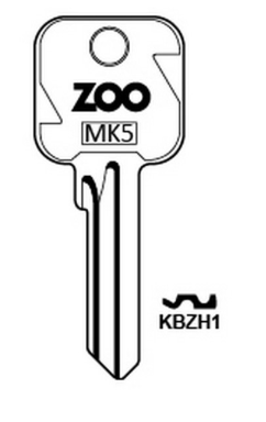 ZOO Hardware & V5 MK5 Cylinder Key Blank

to suit Zoo Hardware & V5 locks

Genuine ZOO Hardware & V5 Blank

Steel Key 