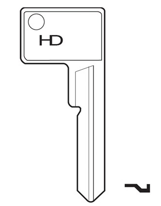 HD SQ11R Key blank