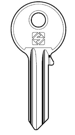 Silca UL051 Universal Cylinder Key Blank

to suit many manufactures of locks

Steel Key 