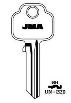 JM A UN-22D Security Key Blank

to suit Union locks

UN 904

Steel Key 