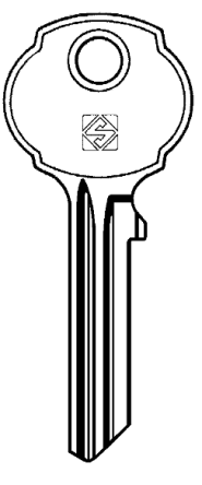 Silca UNI9 Key Blank 

to suit Union & Colson Locks

Steel Key 