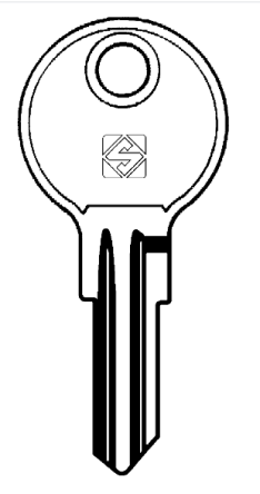 Silca YA18R 5 pin cylinder key blank 

to suit Yale, Abus, CAB, Chicago

Steel Key