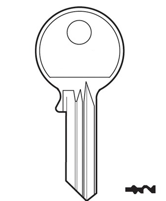 Silca YA23 cylinder key blank 

to suit Yale locks

Steel Key 