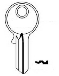 Silca AKR1 4 pin Cylinder Key Blank

To suit Ankerslot Cash Box Locks

Steel Key 