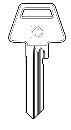 Silca ASS155R Key blank