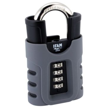 Black Force High Security Combination Padlock - Closed Shackle 