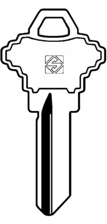 Silca SH3 Cylinder Key Blank

To suit Schlage E Locks

Steel Key