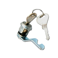 L&F Lion Steel 1438 20mm Snap-in fix cam locks supplied under the LFM36 Master Key in a Matt Nickel Plated Finish