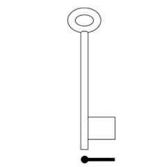Universal Pin Latch 1/2 Bit Mortice Key Blank
Mortice & Safe Key Blank
Gauge - 7G
Steel Key