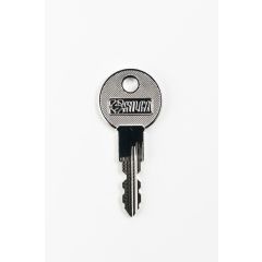 Replacement BMB Germany A Series Keys
Codes A201 - A400
Usually found on office furniture
Master Key - GMKA 
Removal Key - BMBARML
Image of key is for illustration 
