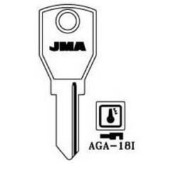 JMA AGA-18I Key Blank
to suit Aga, Dad & Joma locks
Steel Key