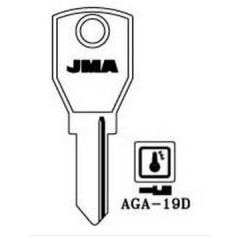 JMA AGA-19D Key Blank
to suit Aga, Dad & Joma locks
Steel Key