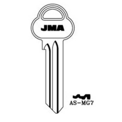 JMA AS-MG7 Key Blank
to suit ASSA locks
Steel Key