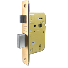 5 Lever Polished Brass British Standard Sashlock