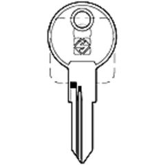 Replacement BMB Germany A Series Keys
Codes A601 - A800
Usually found on office furniture
Master Key - BMB4A
Removal Key - BMBBRML
Image of key is for illustration