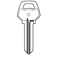 Silca CB26R Cylinder Key Blank
to suit Corbin locks
Steel Key