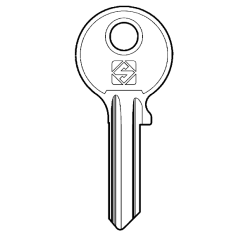 Silca CE4R Cylinder Key Blank
to suit CES, Hafele, Kardex, Ojmar, Waso, Weco & Stuv locks
Steel Key