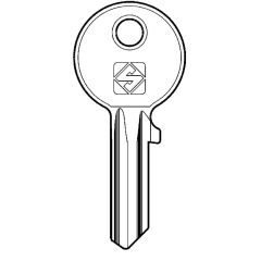 Silca CS6 Padlock Key Blank to suit Cisa & Abus locks, Steel Key.