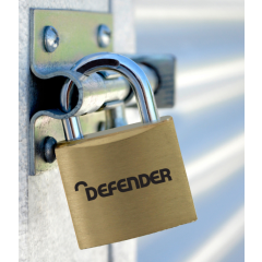 Defender Brass Open Shackle Padlock