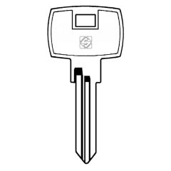 Silca DM17 10 pin cylinder key blank
to suit DOM & Nobo locks
Steel Key