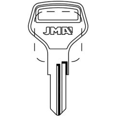 JMA EUB-2 Cylinder Key Blank
to suit Eurofit, Eurobox & Emergent Crown locks
Steel Key