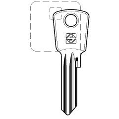Silca FH21R Cylinder Key Blank
To suit FTH, Draper & Federal Lock
Steel Key