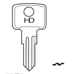 HD HLX2 Key Blank
to suit Helix & Cash Box locks
Brass Key