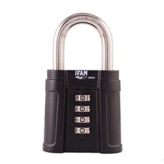 Black Force High Security Combination Padlock - Open Shackle