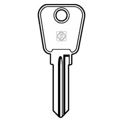 Silca L&F LF19 8 pin cylinder key blank for lockers