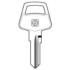Silca LF21R Vehicle Key Blank
to suit Delorean, Ford & wilmot Breedan
Steel Key