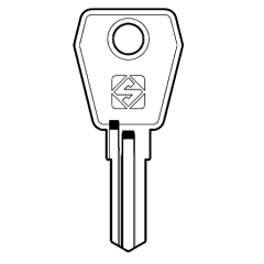 Silca LF46R cylinder key blank
To suit Lowe & Fletcher & Eurolocks locks
Steel Key