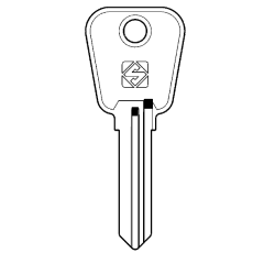 Silca LF56 cylinder key blank
To suit Lowe & Fletcher & Eurolock locks
Steel Key