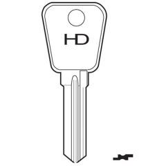 HD LF85 Key Blank
to suit L&F Lowe & Fletcher, Asec, Eurolocks & Ford locks
Brass Key