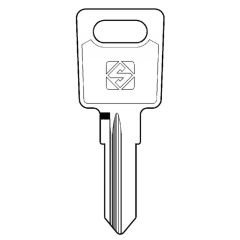 Silca LS9R cylinder key blank
to suit Las, Marcadet, Kiferm, Renz & Ronis locks
Steel Key