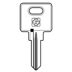 Silca OJ7R 7 pin cylinder key blank to suit Ojmar, Burg & Siso locks.