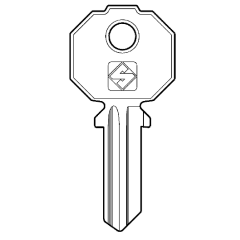 Silca PF2 Cylinder Key Blank
To suit Prefer Locks
Steel Key