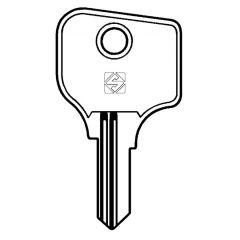 Silca RO12 5 pin vehicle key blank
to suit Ronis, Absa, Peugeot & Simplex locks
Steel Key
