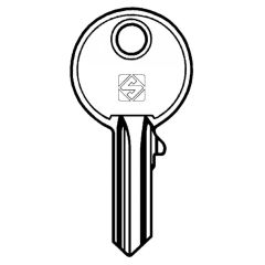 Silca RO20 5 pin cylinder key blank
To suit Ronis, Genie, Kardex, MLM Lehmann, Nemef, Roneo , Schneider & Skyjack locks
Steel Key