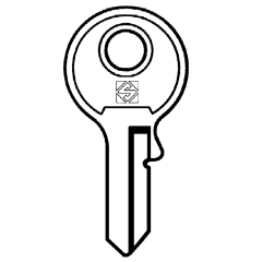 HD CY1 Ceilte & Silca TRI-CIRCLE TL12 Cylinder Key Blank