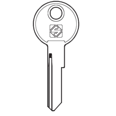 Silca TOU2R Cylinder Key Blank 

To suit Touch & Senator T6 Locks

Steel Key 