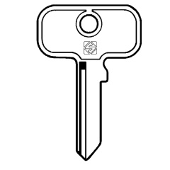 Silca UNI11 Metal Head Key Blank
5 pin cylinder
To suit British Leyland Vehicles and many others.
Steel Key