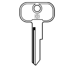 Silca UNI7 5 pin Key Blank
To suit Union & British Leyland Locks
Steel Key