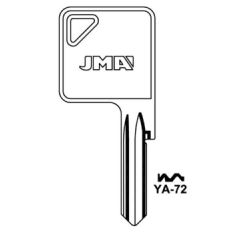 JMA YA-72 Tool Box & Padlock Key Blank
to suit Draper, Federal & Yale Locks
Steel Key