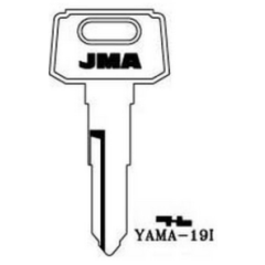 JMA YA-19I Vehicle Key Blank
to suit Yamaha and other vehicle locks
Steel Key